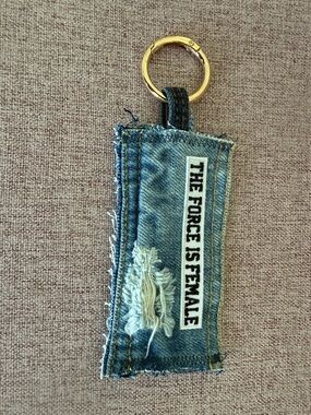 Handmade Denim Keychain with Patch
